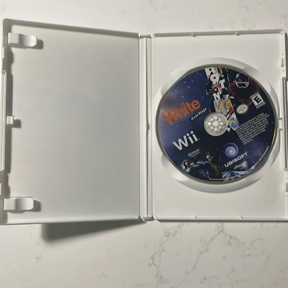 Wii Shaun White Snowboarding g Worldstage video game.  E for Everyone. Ubisoft.